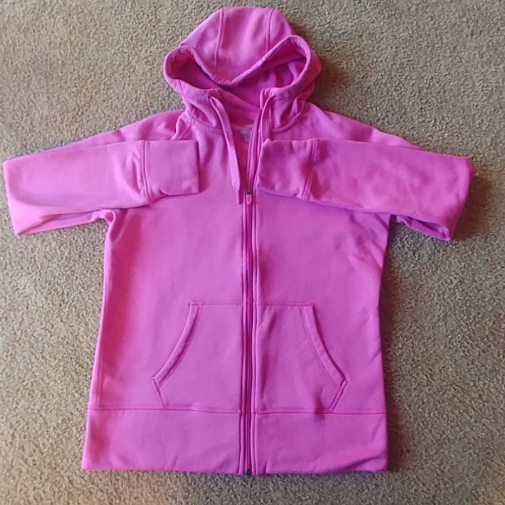 Nike Women's Pink Full-Zip Hoodie - Picture 2 of 8
